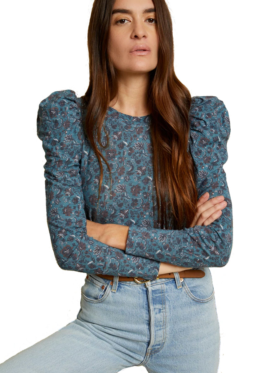 Romy modest long sleeve tee in wild heart