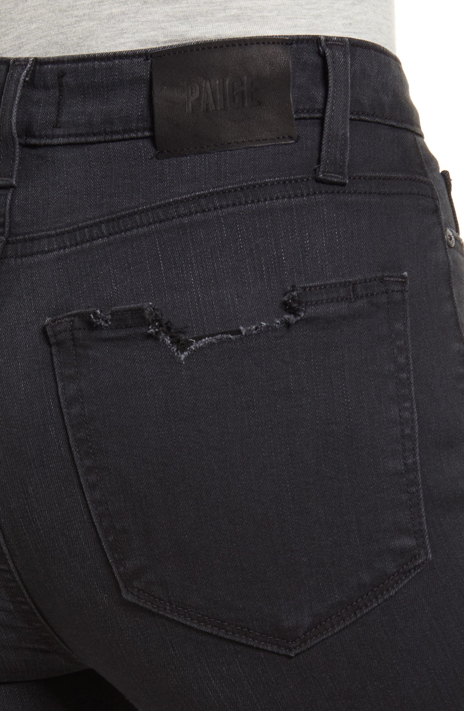Cheeky ankle skinny in black pantheon destructed