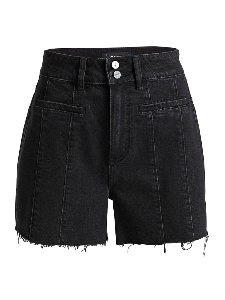 Dani vintage seamed shorts with raw hem in night cloud