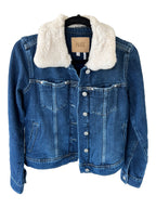 Rowan shearling jacket in jamee distressed