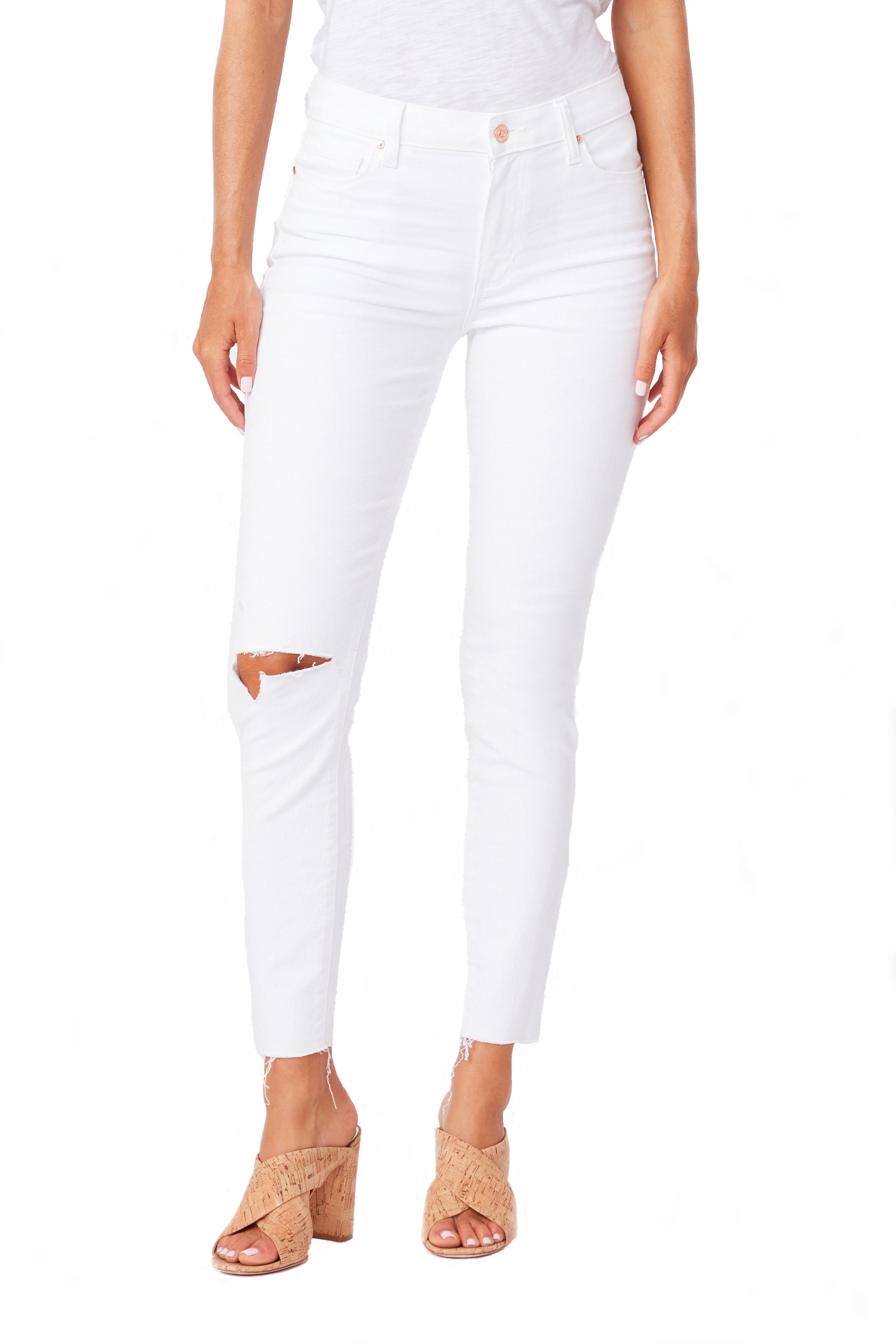 Hoxton fashion high waist ankle skinny jeans