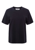 Palmer hemp boxy tee in black stone