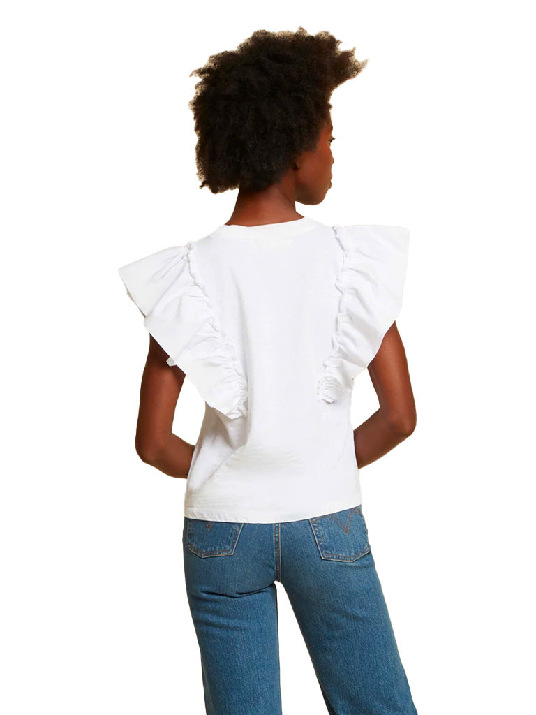 Para boxy tee in optic white