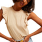Paulette tank in toasted marshmallow