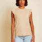 Paulette tank in toasted marshmallow