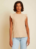 Paulette tank in toasted marshmallow