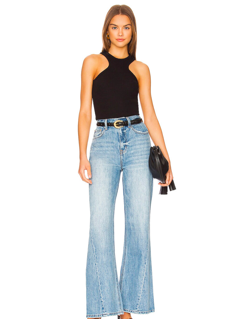 Ruby high rise wide leg flare in othello