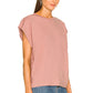 Trina cut off muscle tee in mauve