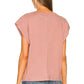 Trina cut off muscle tee in mauve