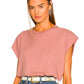 Trina cut off muscle tee in mauve