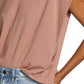Trina cut off muscle tee in mauve