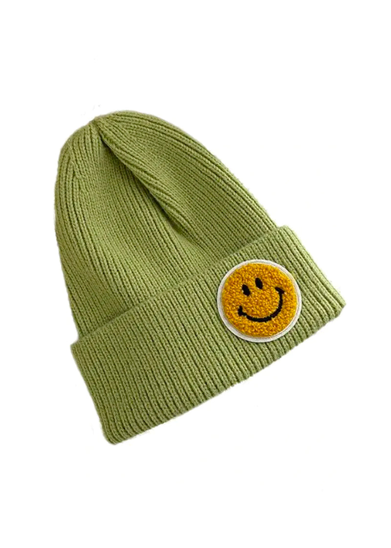 Smiley beanie in green